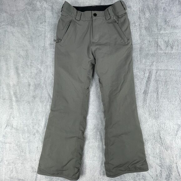 Volcom True To This Freakin Snow Chino Pants Boys L 12Y Gray Pockets Zip Fly - Picture 1 of 14